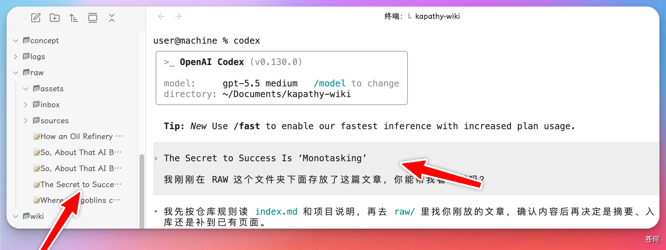 llm-wiki-codex-import-article-prompt