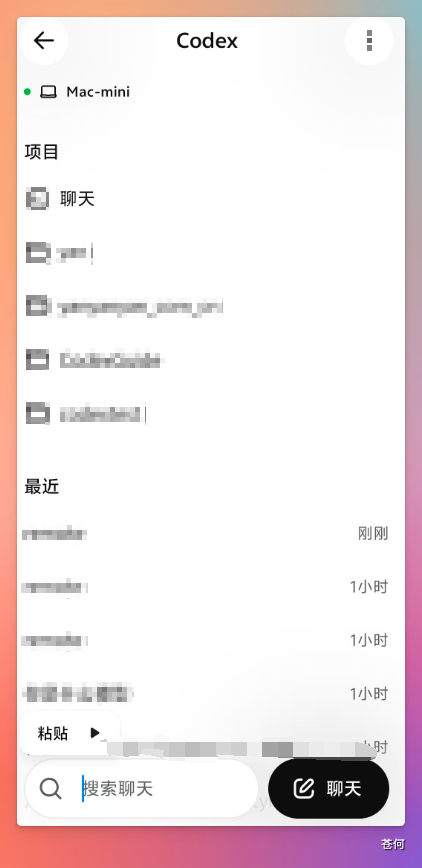 手机端项目列表